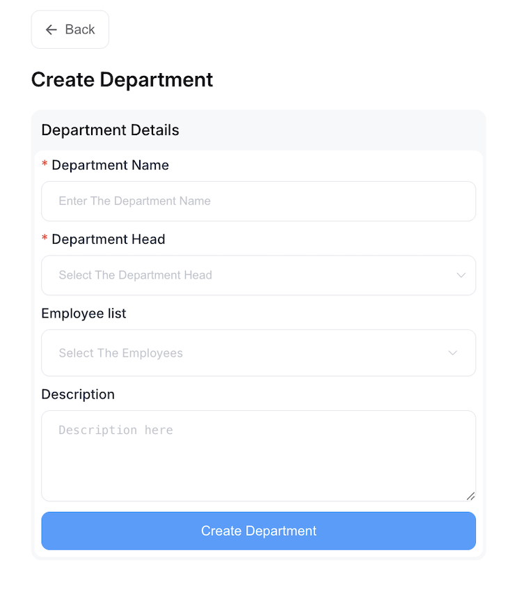 Add department