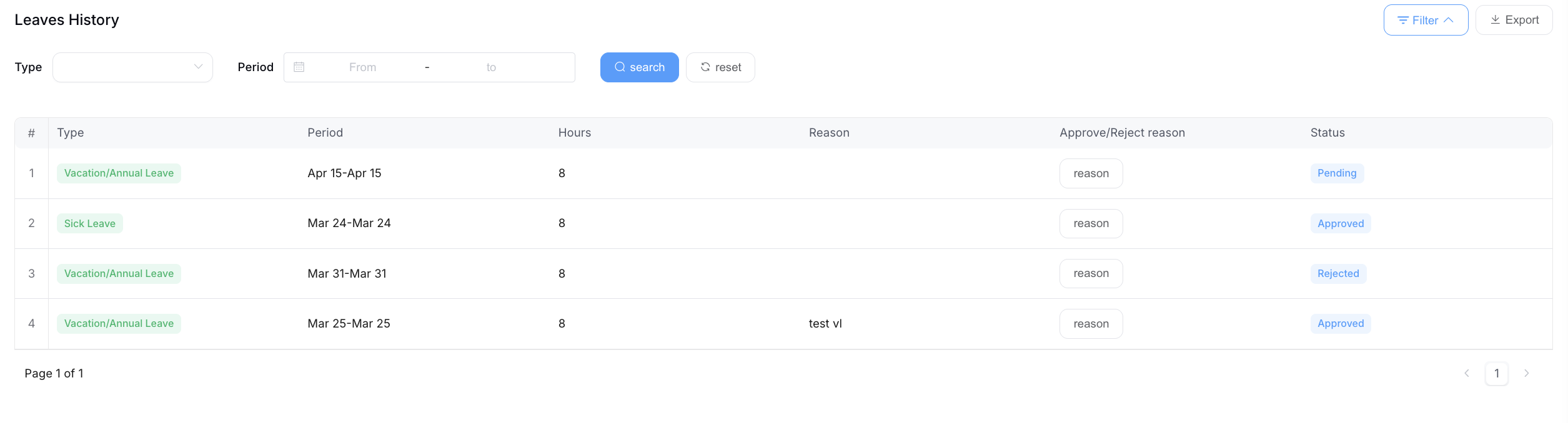 Holidays &amp; Leaves